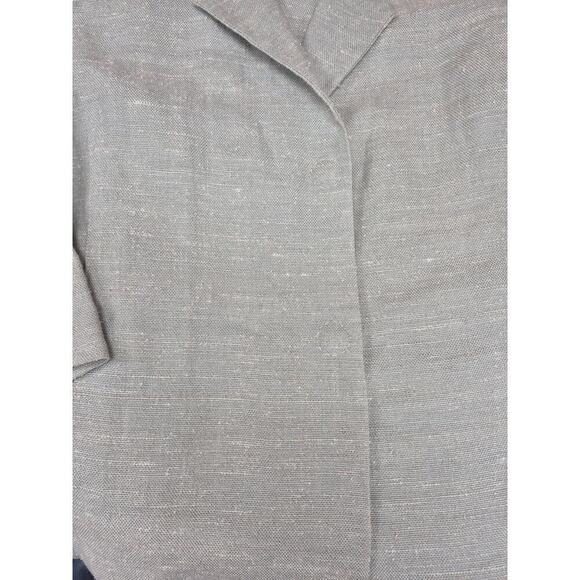 Eileen Fisher Linen Silk Loose Blazer Pale Green NWOT Sz L Snap Front - Picture 6 of 7